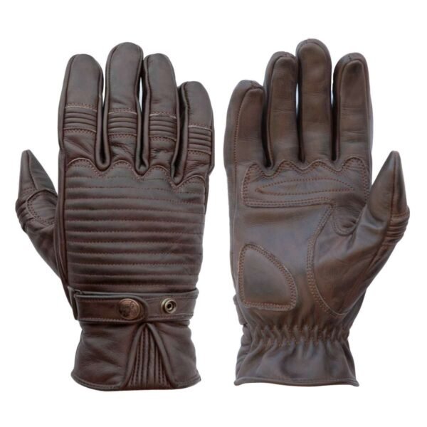 Age of Glory Garage Leather CE Gloves - Brown