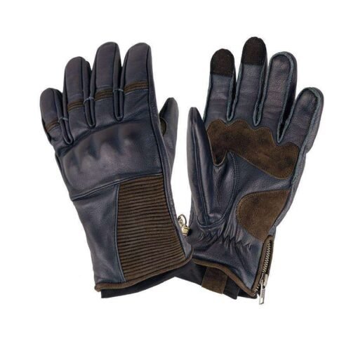 By City Detroit Motorcycle Gloves - Blue