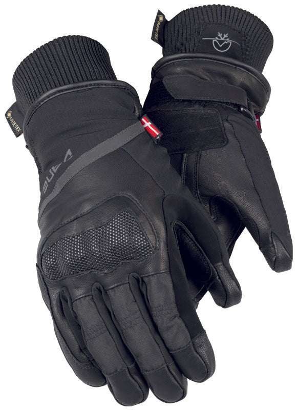 dane arden gore tex motorcycle gloves in black