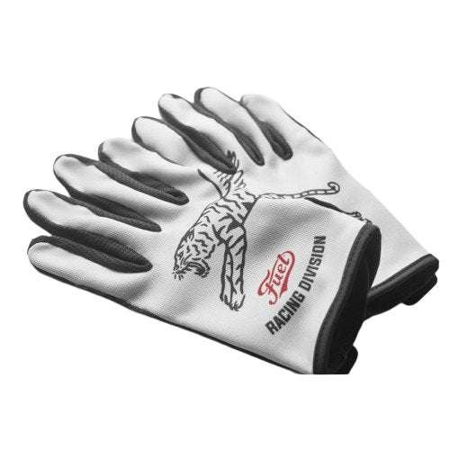 fuel racing division gloves in white