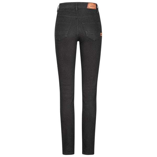 rokker rokkertech high waist womens jeans in black