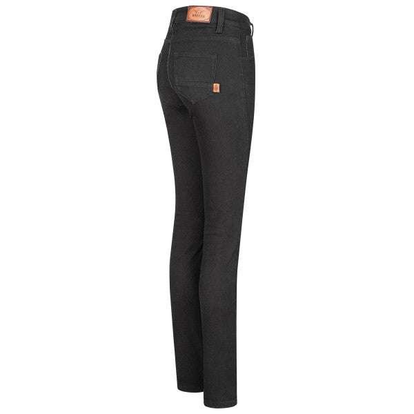 rokker rokkertech high waist womens jeans in black