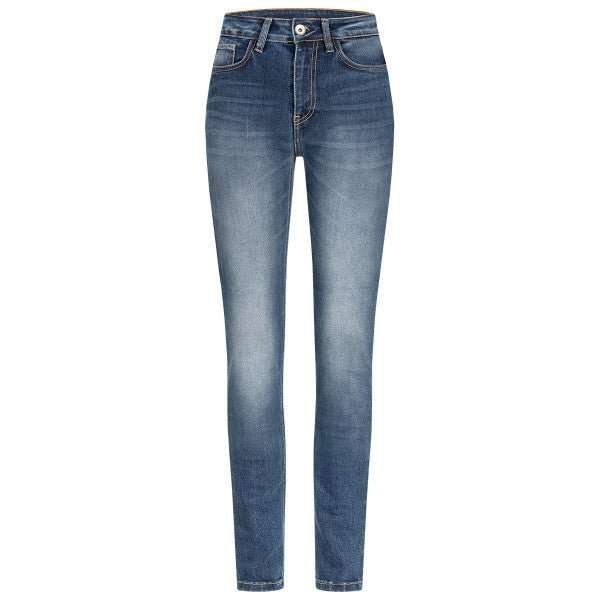 Rokker Rokkertech High Waist Womens Jeans in Blue