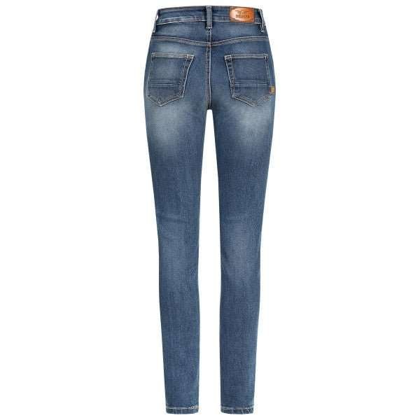 Rokker Rokkertech High Waist Womens Jeans in Blue