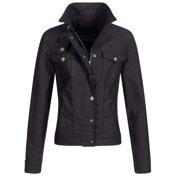 rokker womens short jacket in black