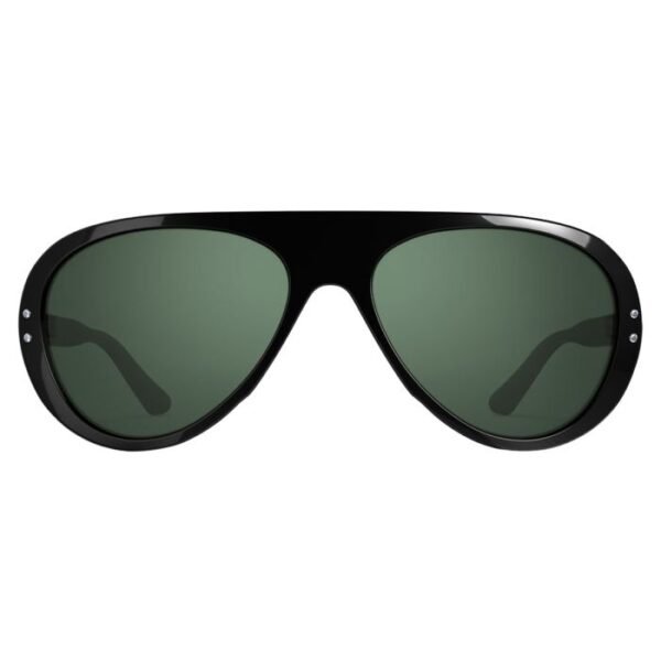 vallon moto aviators sunglasses black green