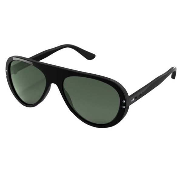 vallon moto aviators sunglasses black green