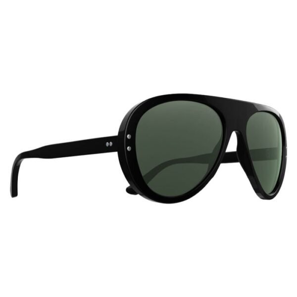 vallon moto aviators sunglasses black green