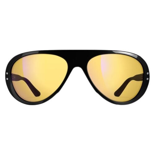 vallon moto aviators sunglasses black yellow