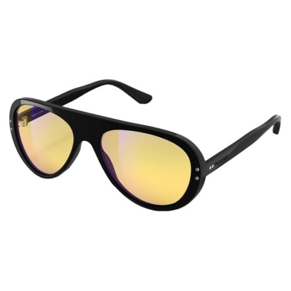 vallon moto aviators sunglasses black yellow