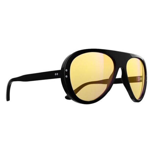 vallon moto aviators sunglasses black yellow