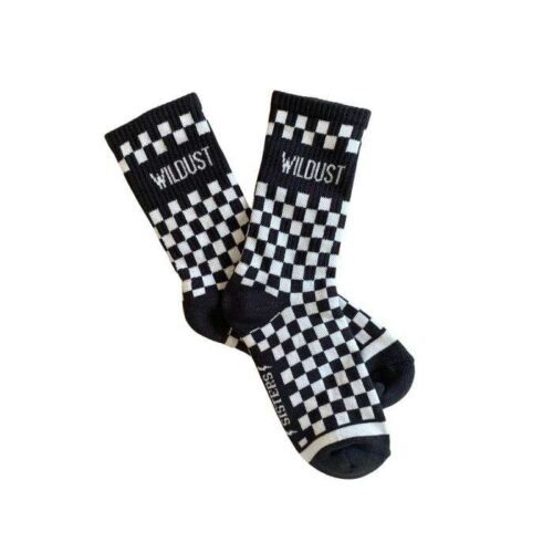 Wildust Sisters Checkboard Socks - Grey