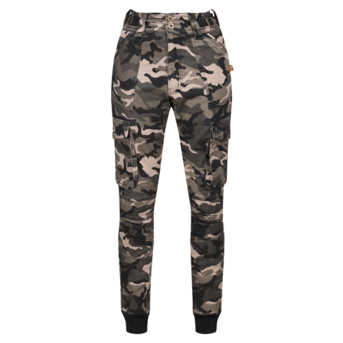 motogirl lara cargo trousers in camo png